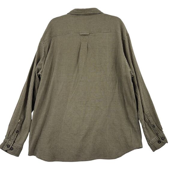 Royal Robbins Shirt Size XXL Olive Green Textured Button Down Cotton Long Sleeve - Picture 8 of 11